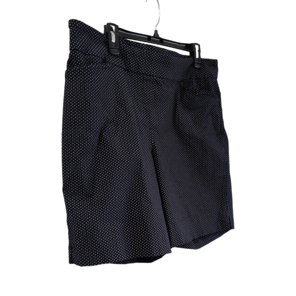 Hilary Radley Black/White Women's Pull-on Shorts Size XXL #1340 - Picture 2 of 5
